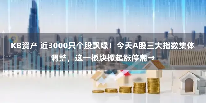 KB资产 近3000只个股飘绿！今天A股三大指数集体调整，这一板块掀起涨停潮→