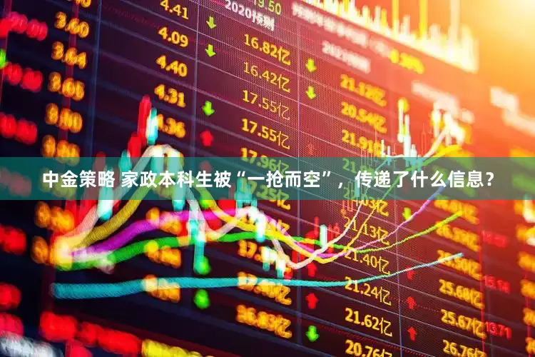 中金策略 家政本科生被“一抢而空”，传递了什么信息？