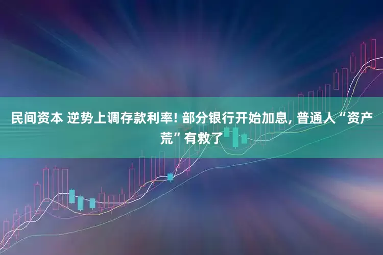 民间资本 逆势上调存款利率! 部分银行开始加息, 普通人“资产荒”有救了